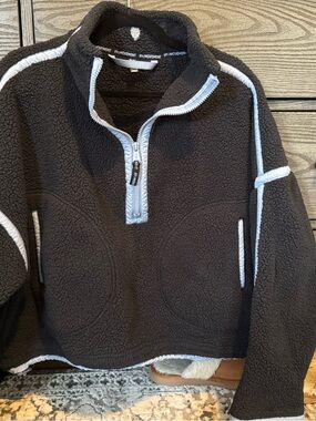 FP Movement by Free People Navy Mountain High Half-Zip Pullover